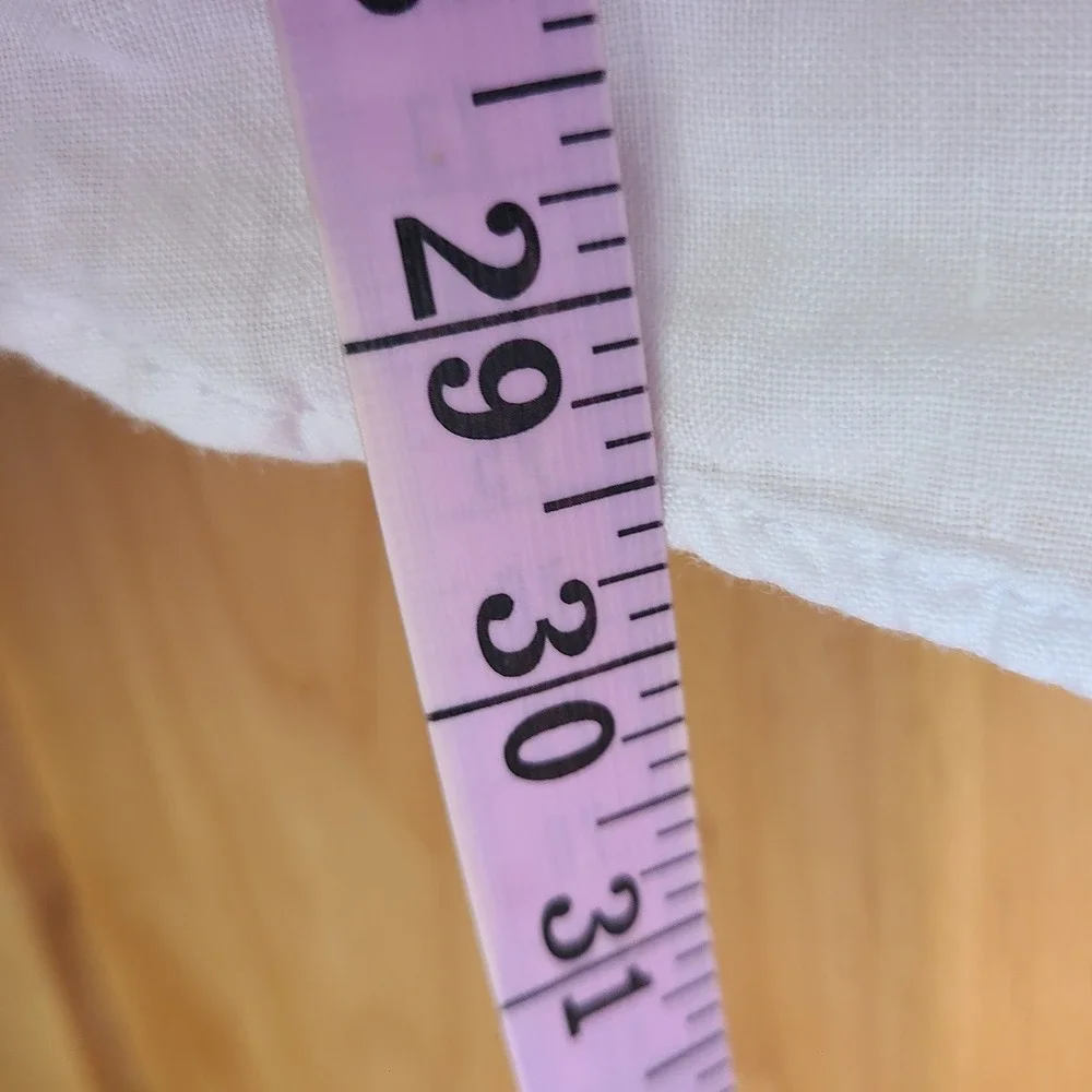 Banana Republic 100% Linen Large Light Pink Button Down Shirt Minimalist Beachy